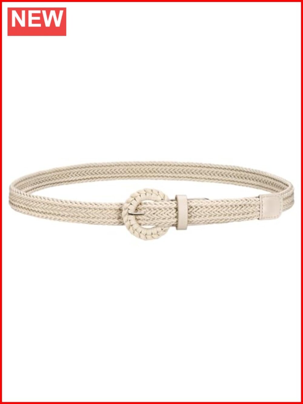 Braided Woven Boho Belt Skinny Raffia Waist Strap Summer Dresses Jeans 0.9"